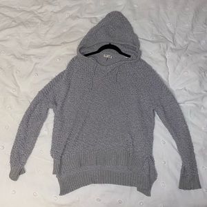 Grey popcorn sweater